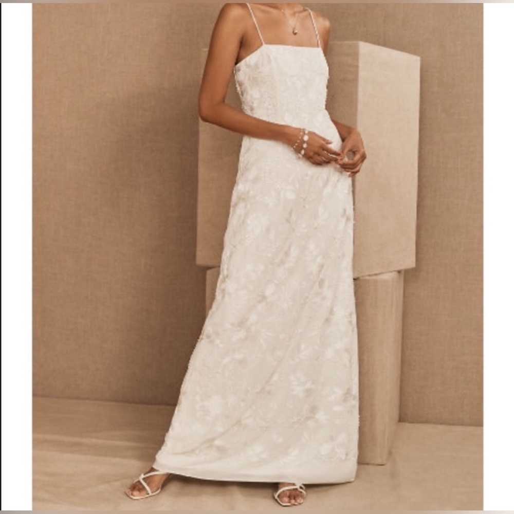 BHLDN Issie Embroidered Wedding Dress - Picture 2 of 8